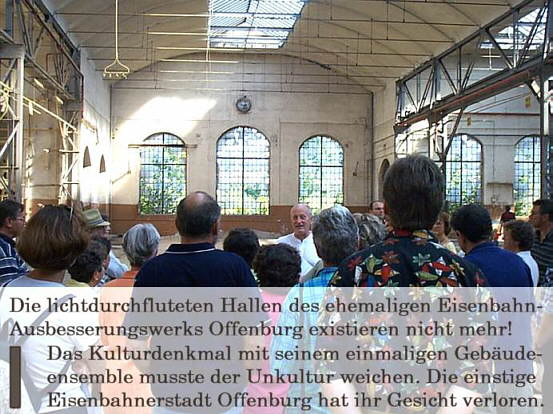 Tag des offenen Kulturdenkmals im Ausbesserungswerk Offenburg